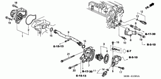 E-15-1 - WATER PUMP/SENSOR (DOHC VTEC)