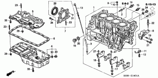 E-14-1 - CYLINDER BLOCK/OIL PAN (DOHC VTEC)