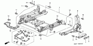 B-40-12 - FRONT SEAT COMPONENTS (L.) (3)