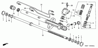 B-33-20 - POWER STEERING GEAR BOX COMPONENTS (LH)(1)
