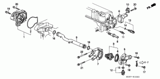E-15 - WATER PUMP/SENSOR (SOHC/SOHC VTEC)