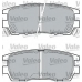 598519 VALEO Комплект тормозных колодок, дисковый тормоз