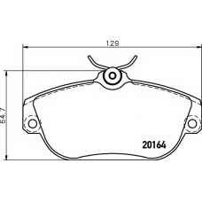 2016402 TEXTAR Комплект тормозных колодок, дисковый тормоз