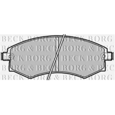 BBP1658 BORG & BECK Комплект тормозных колодок, дисковый тормоз