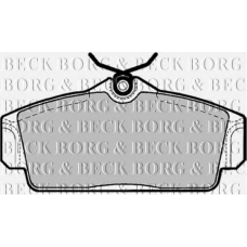 BBP1672 BORG & BECK Комплект тормозных колодок, дисковый тормоз