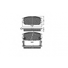 32122 SPIDAN Комплект тормозных колодок, дисковый тормоз
