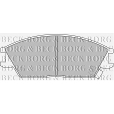BBP1785 BORG & BECK Комплект тормозных колодок, дисковый тормоз