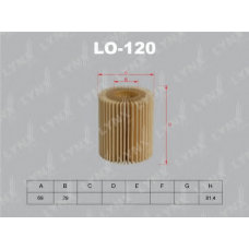 LO-120 LYNX Фильтр масляный