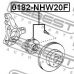 0182-NHW20F FEBEST Ступица колеса