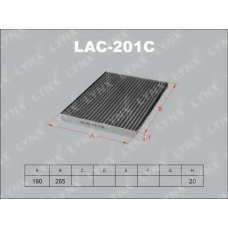 LAC201C LYNX Lac-201c фильтр салонный nissan qashqai 07>/x-trail ii 07>