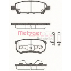 1051.02 METZGER Комплект тормозных колодок, дисковый тормоз