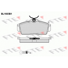 BL1683B1 FTE Комплект тормозных колодок, дисковый тормоз