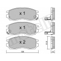 22-0224-0 METELLI Комплект тормозных колодок, дисковый тормоз