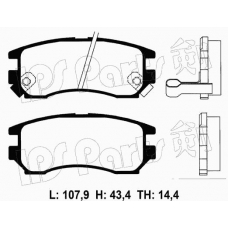 IBR-1599 IPS Parts Комплект тормозных колодок, дисковый тормоз