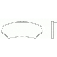 MDB1996 MINTEX Комплект тормозных колодок, дисковый тормоз
