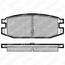 LP641 DELPHI Комплект тормозных колодок, дисковый тормоз