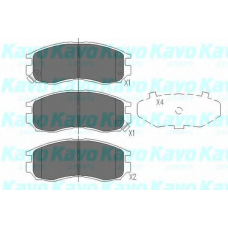 KBP-5502 KAVO PARTS Комплект тормозных колодок, дисковый тормоз