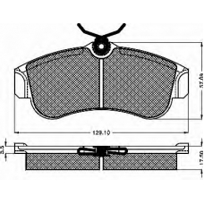 10124 BSF Комплект тормозных колодок, дисковый тормоз