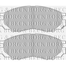 BBP1637 BORG & BECK Комплект тормозных колодок, дисковый тормоз