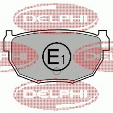 LP570 DELPHI Комплект тормозных колодок, дисковый тормоз