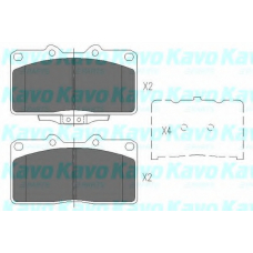 KBP-5529 KAVO PARTS Комплект тормозных колодок, дисковый тормоз