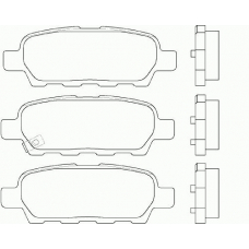 P 56 046 BREMBO Комплект тормозных колодок, дисковый тормоз