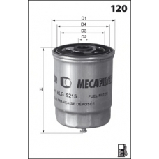 ELG5265 MECAFILTER Топливный фильтр