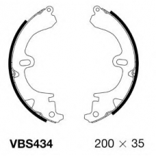 VBS434 MOTAQUIP Комплект тормозных колодок