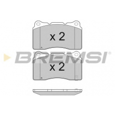 BP3157 BREMSI Комплект тормозных колодок, дисковый тормоз