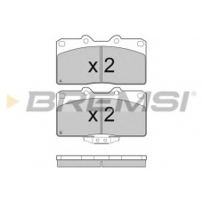 BP3128 BREMSI Комплект тормозных колодок, дисковый тормоз