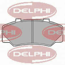 LP438 DELPHI Комплект тормозных колодок, дисковый тормоз