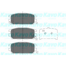 KBP-5511 KAVO PARTS Комплект тормозных колодок, дисковый тормоз