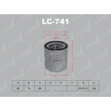 LC-741 LYNX Фильтр масляный