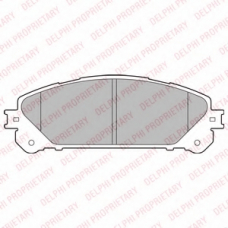 LP2201 DELPHI Комплект тормозных колодок, дисковый тормоз