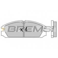 BP2503 BREMSI Комплект тормозных колодок, дисковый тормоз