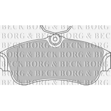 BBP1760 BORG & BECK Комплект тормозных колодок, дисковый тормоз