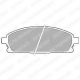 LP1659<br />DELPHI<br />Комплект тормозных колодок, дисковый тормоз