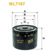 WL7167 WIX Масляный фильтр