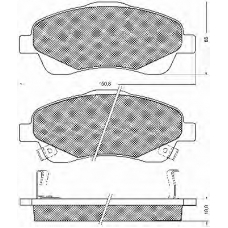 10731 BSF Комплект тормозных колодок, дисковый тормоз