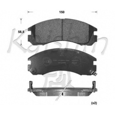 FK6039 KAISHIN Комплект тормозных колодок, дисковый тормоз