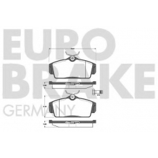 5502222254 EUROBRAKE Комплект тормозных колодок, дисковый тормоз