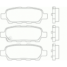 T1334 PAGID Комплект тормозных колодок, дисковый тормоз