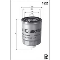 ELG5228 MECAFILTER Топливный фильтр