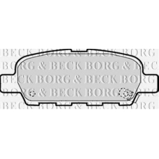 BBP1839 BORG & BECK Комплект тормозных колодок, дисковый тормоз