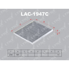 LAC-1947C LYNX Lac-1947c фильтр салонный hyundai solaris 10>, kia rio iii 11>