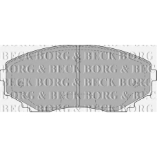 BBP1472 BORG & BECK Комплект тормозных колодок, дисковый тормоз