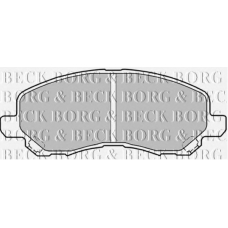 BBP1831 BORG & BECK Комплект тормозных колодок, дисковый тормоз