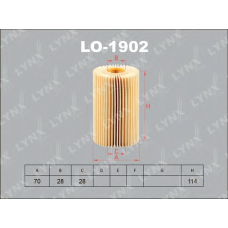 LO1902 LYNX Фильтр масляный