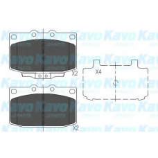 KBP-4518 KAVO PARTS Комплект тормозных колодок, дисковый тормоз