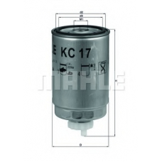 KC 17D MAHLE Топливный фильтр